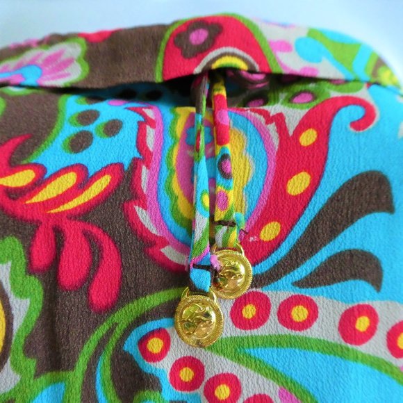 Lucy Love Romper Retro Paisley Wild Sleeveless M - Picture 2 of 7